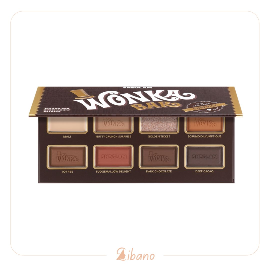 شیگلم پالت سایه 8 رنگ مدل ونکا بارمدل willy wonka bar