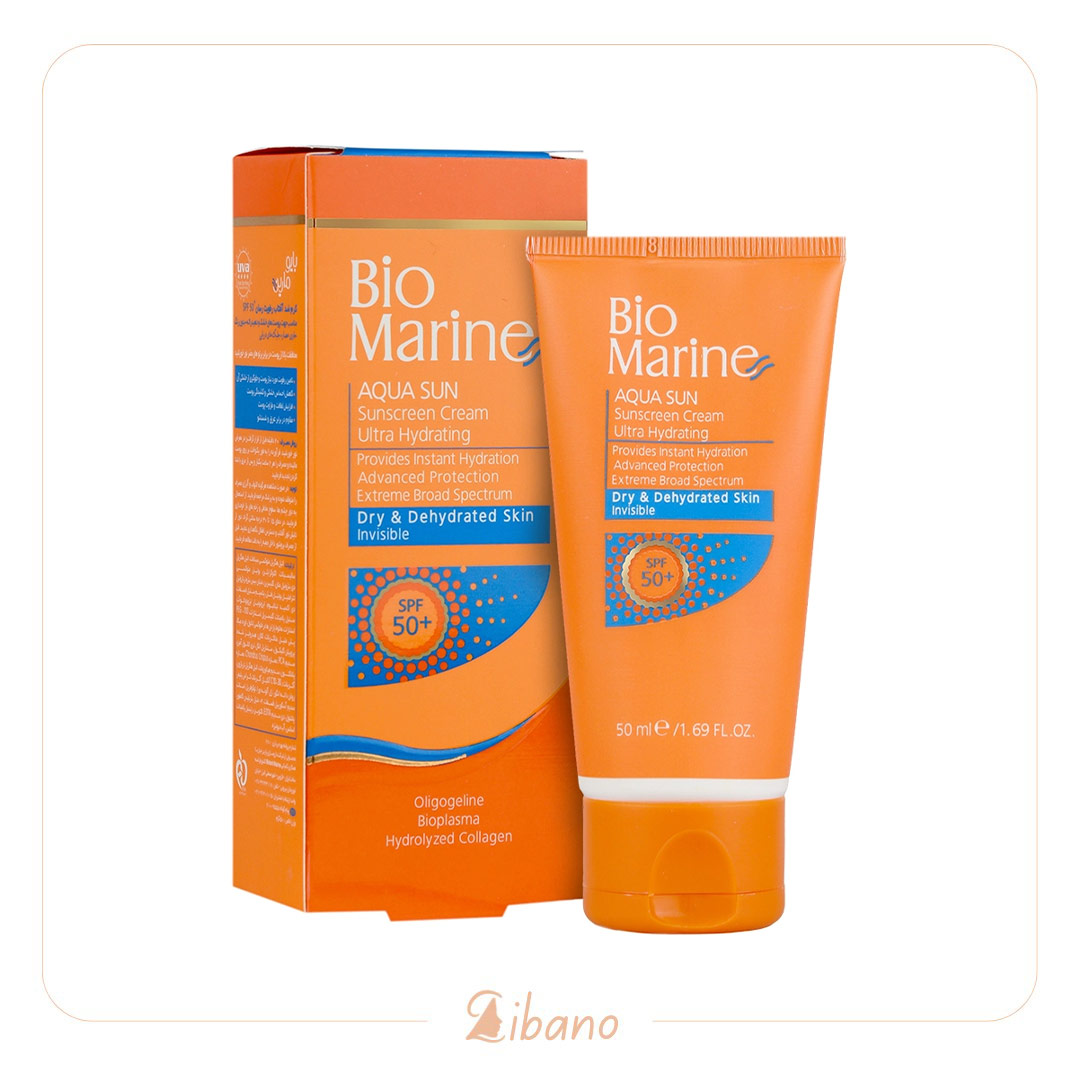 ضدآفتاب بایومارین SPF 50 رطوبت رسان مناسب پوست خشک